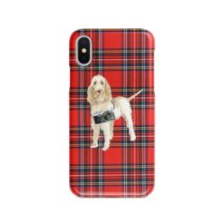 Spinone Italiano Tartan phone case. 11 Tartan styles for your Iphone 15 Pro Max, Iphone 14, 13, 12 to 6 & Samsung Galaxy S23 Ultra, S22, S21 to S6