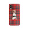 Staffordshire Bull Terrier Tartan phone case. 11 Tartan styles for your Iphone 15 Pro Max, Iphone 14, 13, 12 to 6 & Samsung Galaxy S23 Ultra, S22, S21 to S6 1 adventure dogs tartan case staffordshire bull terrier royal stewart front view