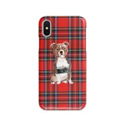 Staffordshire Bull Terrier Tartan phone case. 11 Tartan styles for your Iphone 15 Pro Max, Iphone 14, 13, 12 to 6 & Samsung Galaxy S23 Ultra, S22, S21 to S6