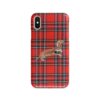 adventure dogs tartan case tan dachshund royal stewart front view