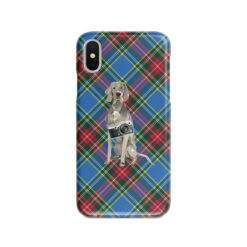 adventure dogs tartan case weimaraner macbeth front view