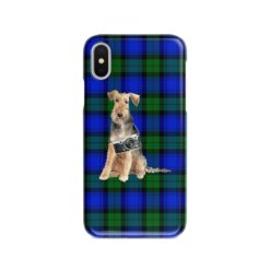 adventure dogs tartan case welsh terrier black watch front view