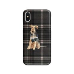 adventure dogs tartan case welsh terrier dark tartan front view
