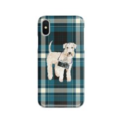 adventure dogs tartan case wheaten terrier modern front view