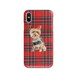 Yorkshire Terrier Tartan phone case. 11 Tartan styles for your Iphone 15 Pro Max, Iphone 14, 13, 12 to 6 & Samsung Galaxy S23 Ultra, S22, S21 to S6