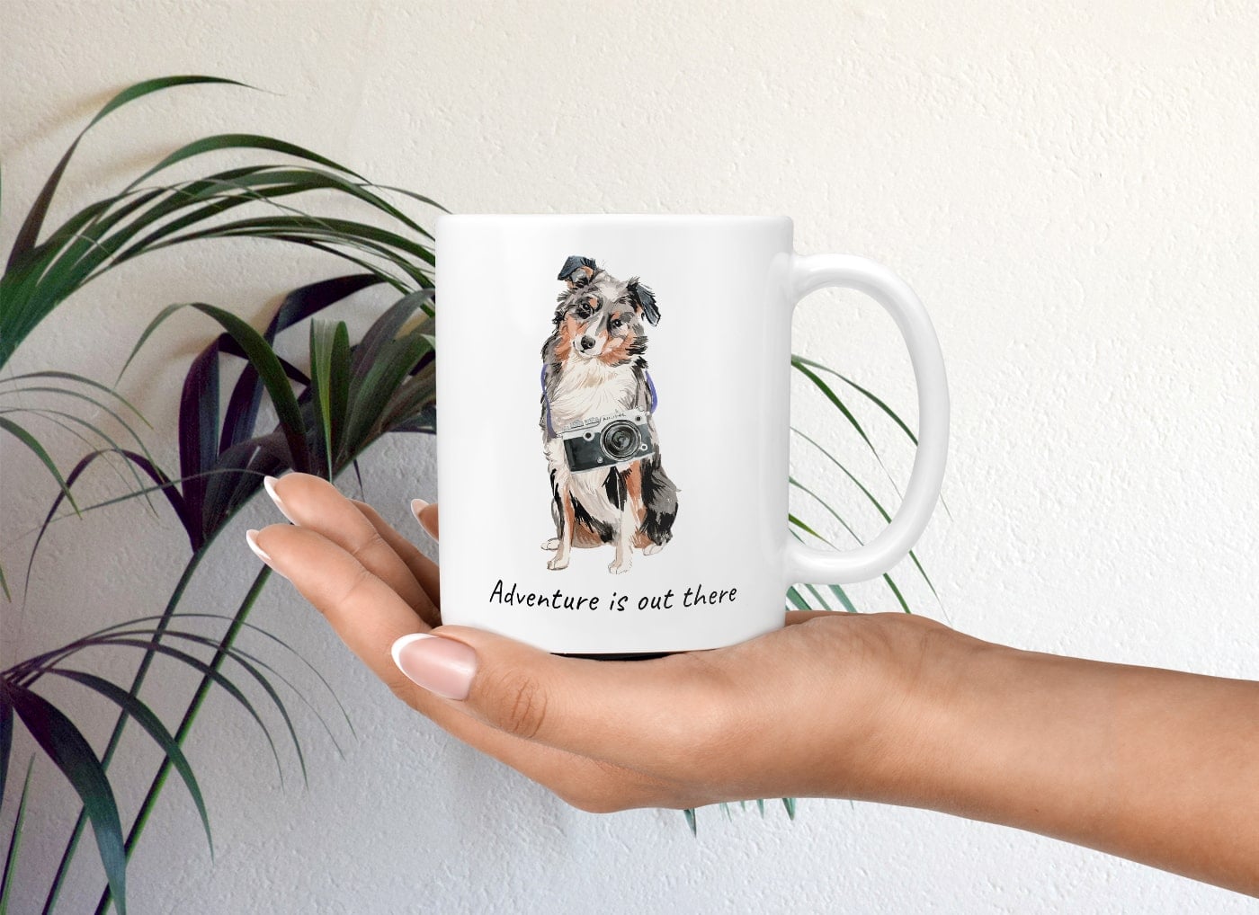 Adventure is out there Australian Shepherd dog mug (Illustrated collection) 11 Adventure is out there Australian Shepherd dog mug (Illustrated collection) - Image 9