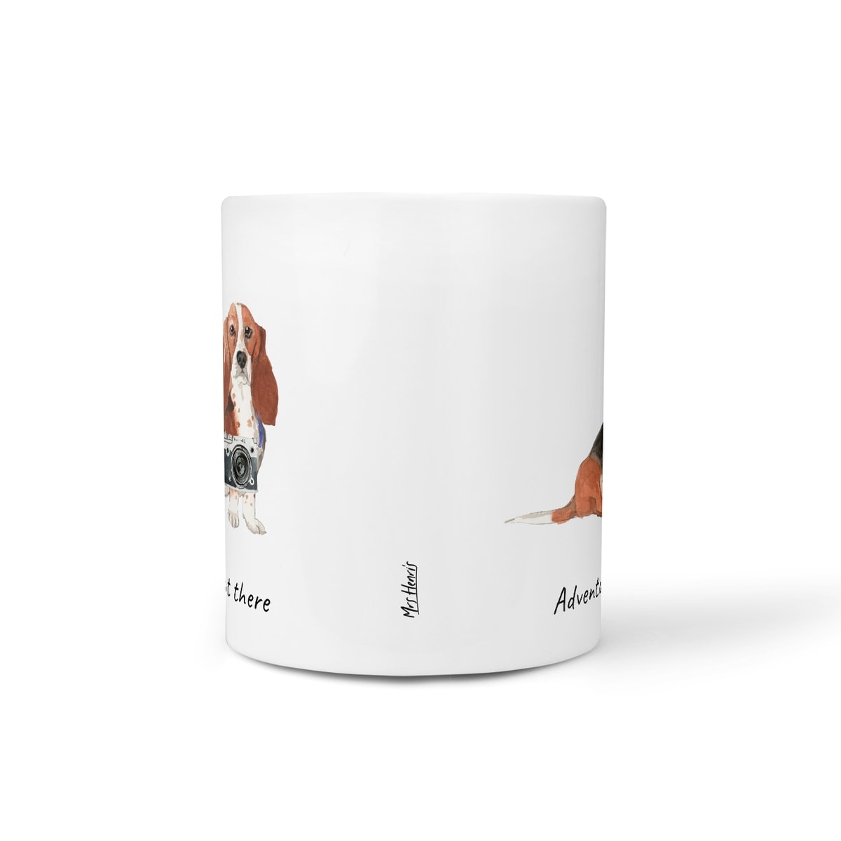 Adventure is out there Basset Hound dog mug (Illustrated collection) 8 Adventure is out there Basset Hound dog mug (Illustrated collection) - Image 6