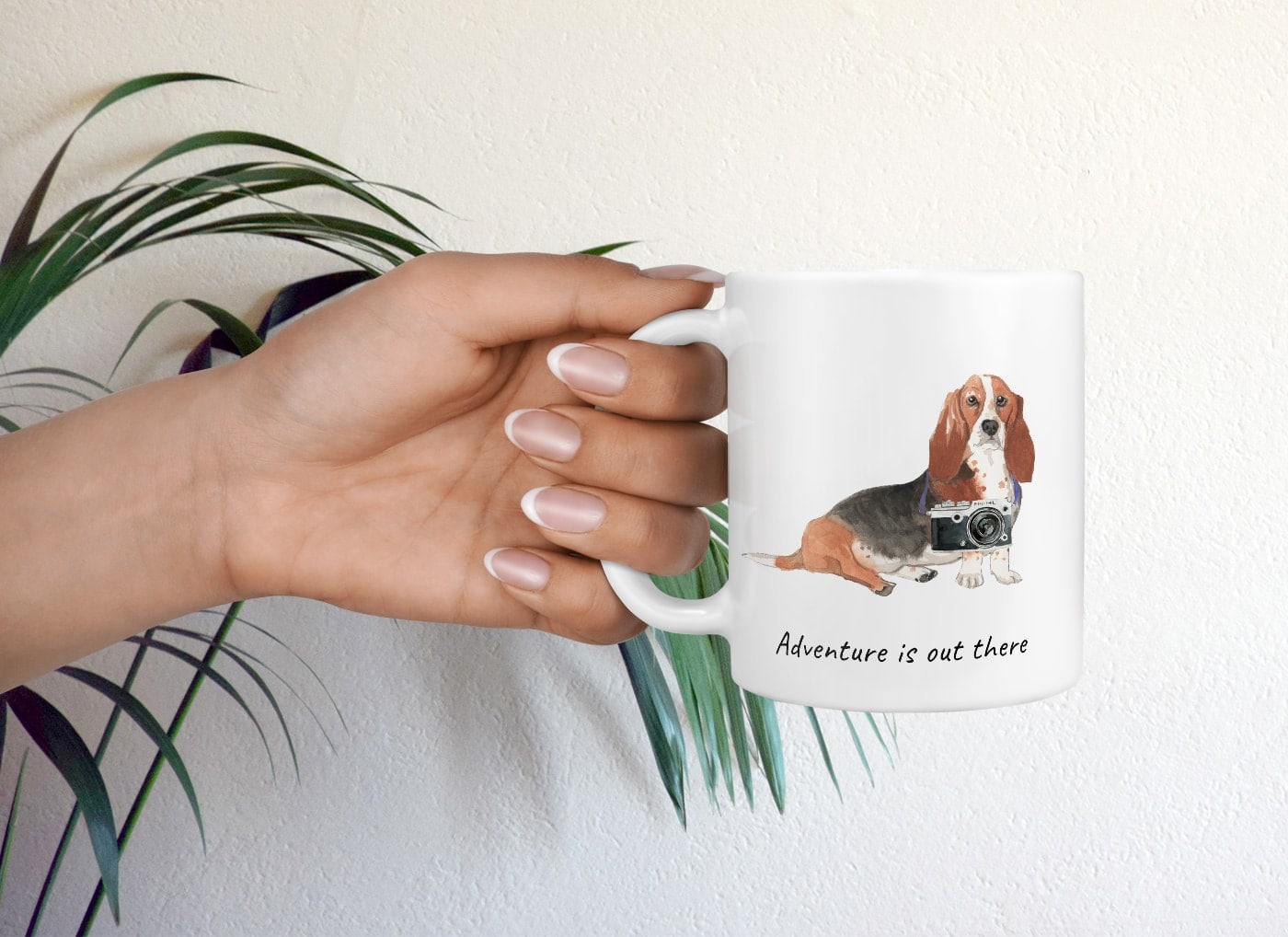 Adventure is out there Basset Hound dog mug (Illustrated collection) 9 Adventure is out there Basset Hound dog mug (Illustrated collection) - Image 7