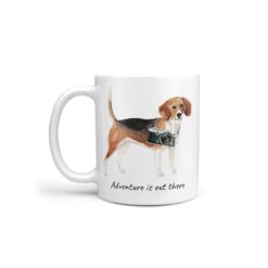 Adventure is out there Beagle dog mug (Illustrated collection)
