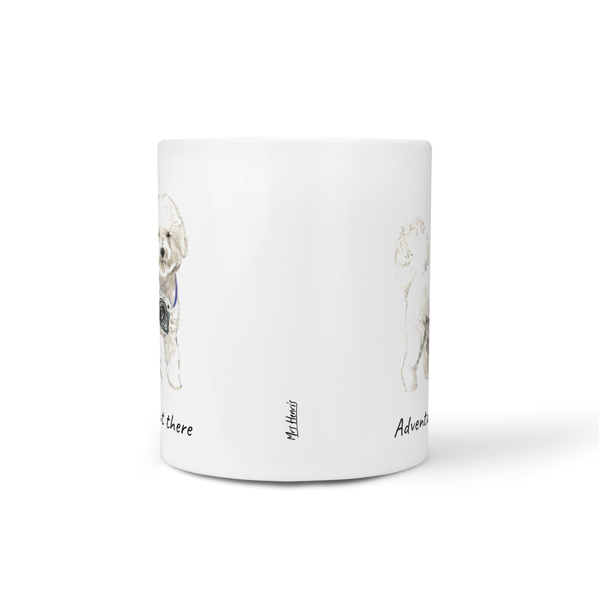 Adventure is out there Bichon Frise dog mug (Illustrated collection) 8 Adventure is out there Bichon Frise dog mug (Illustrated collection) - Image 6