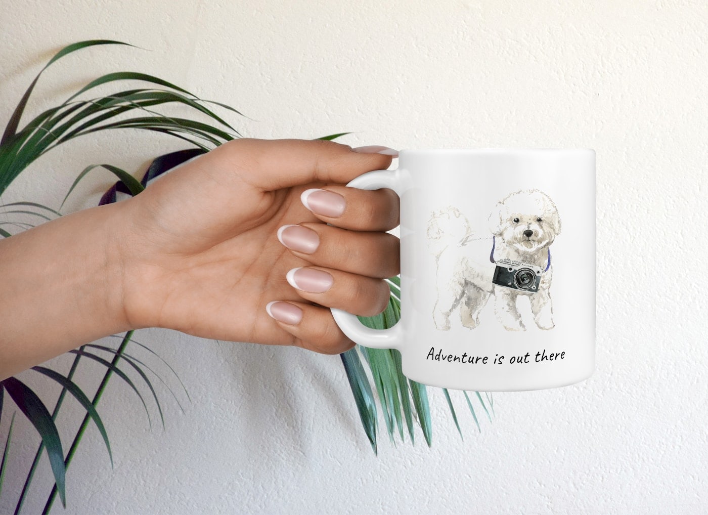 Adventure is out there Bichon Frise dog mug (Illustrated collection) 9 Adventure is out there Bichon Frise dog mug (Illustrated collection) - Image 7