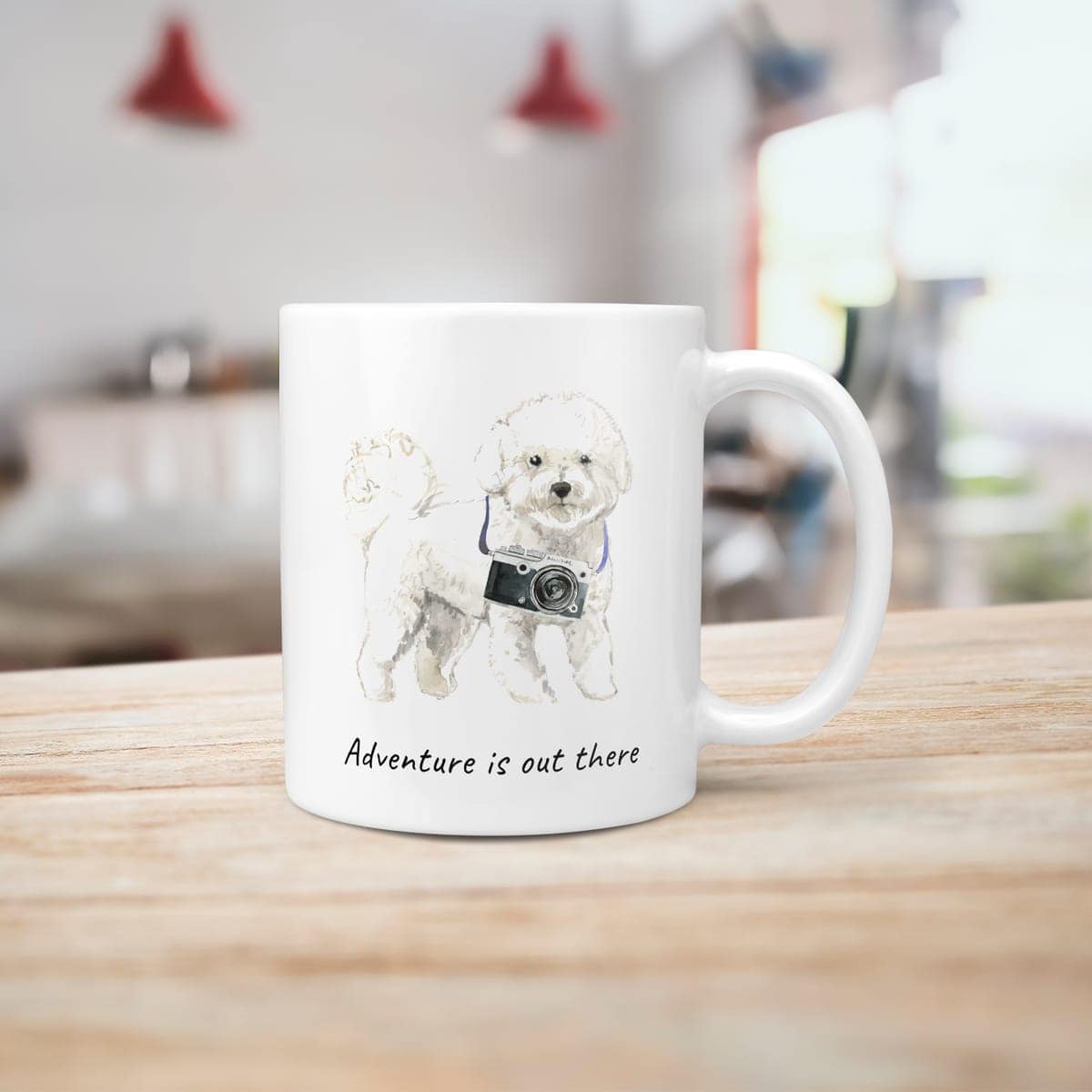 Adventure is out there Bichon Frise dog mug (Illustrated collection) 10 Adventure is out there Bichon Frise dog mug (Illustrated collection) - Image 8
