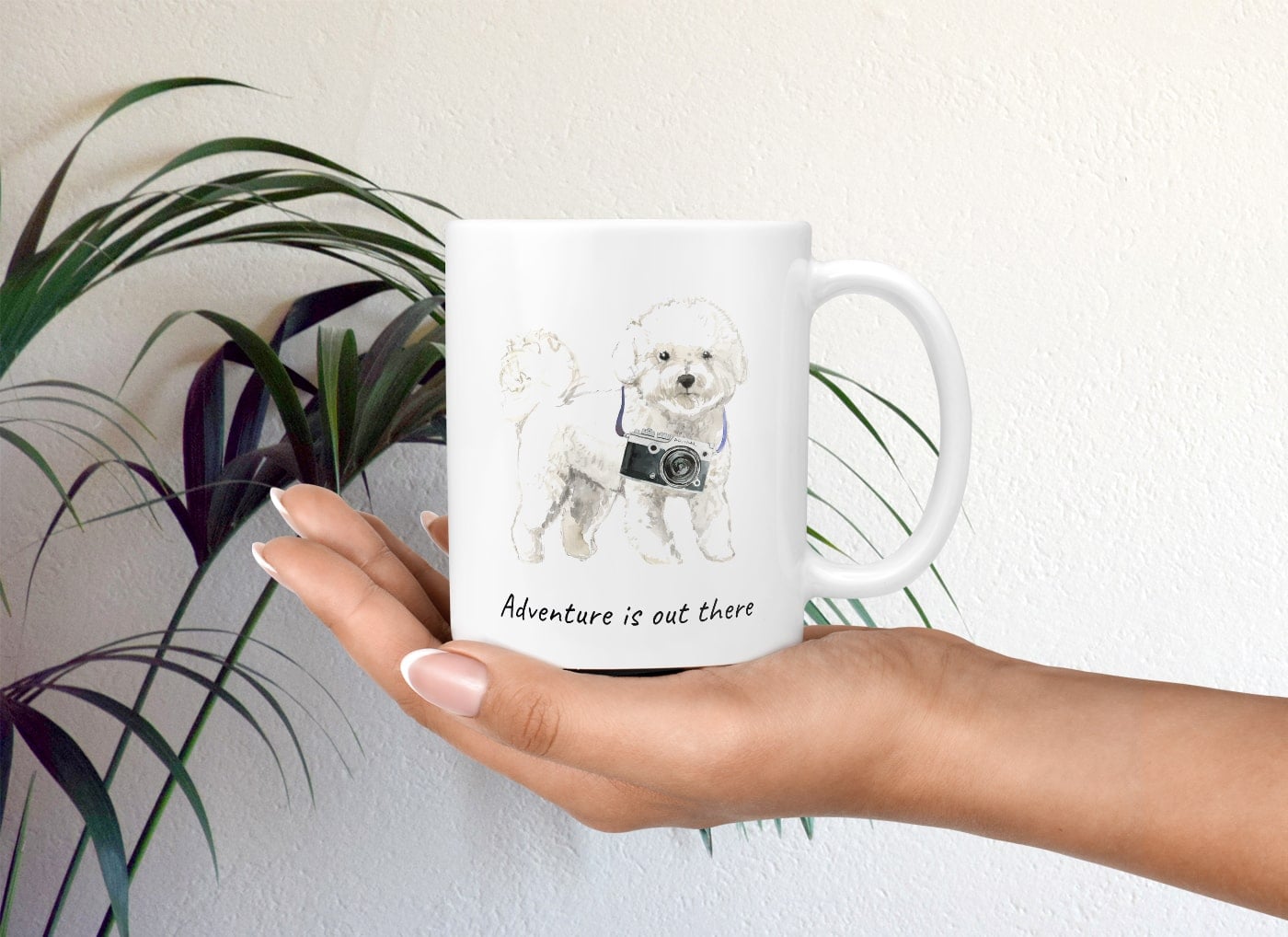 Adventure is out there Bichon Frise dog mug (Illustrated collection) 11 Adventure is out there Bichon Frise dog mug (Illustrated collection) - Image 9