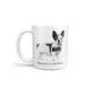 adventure is out there dog mug blackwhite french bulldog handle left white