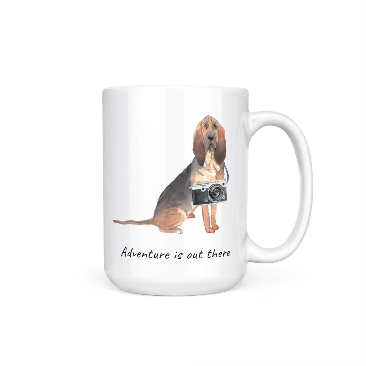 Adventure is out there BloodHound dog mug (Illustrated collection) 7 Adventure is out there BloodHound dog mug (Illustrated collection) - Image 5