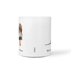 Adventure is out there BloodHound dog mug (Illustrated collection) 16 adventure is out there dog mug bloodhound front view white