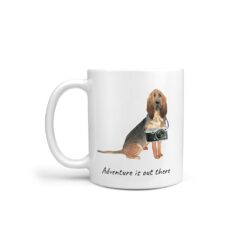 Adventure is out there BloodHound dog mug (Illustrated collection)