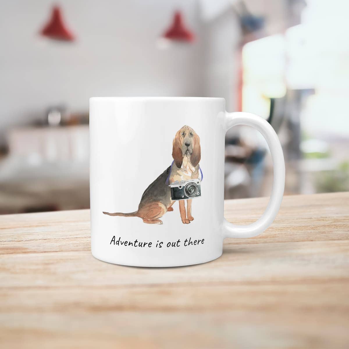Adventure is out there BloodHound dog mug (Illustrated collection) 10 Adventure is out there BloodHound dog mug (Illustrated collection) - Image 8