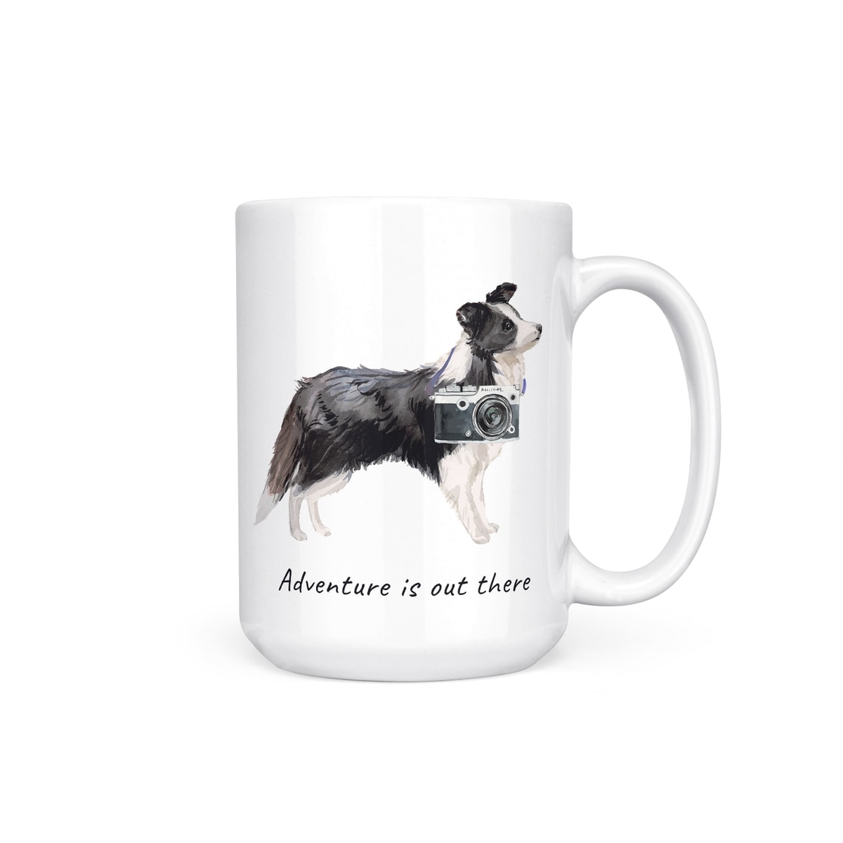Adventure is out there Border Collie dog mug (Illustrated collection) 7 Adventure is out there Border Collie dog mug (Illustrated collection) - Image 5