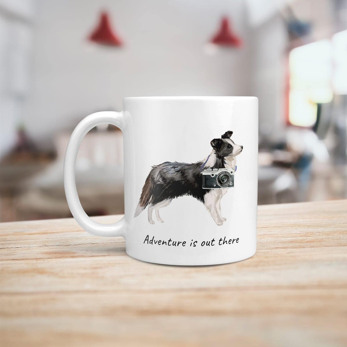 Adventure is out there Border Collie dog mug (Illustrated collection) 6 Adventure is out there Border Collie dog mug (Illustrated collection) - Image 4