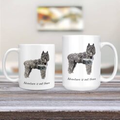 adventure is out there dog mug bouvier des flandres 11oz and 15oz comparison tv room