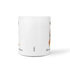 Adventure is out there Boxer dog mug (Illustrated collection) 16 adventure is out there dog mug boxer front view white