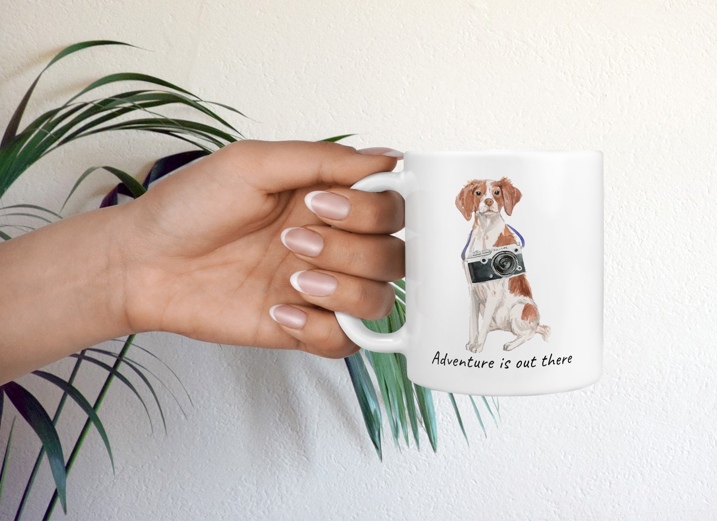 Adventure is out there Brittany dog mug (Illustrated collection) 9 Adventure is out there Brittany dog mug (Illustrated collection) - Image 7