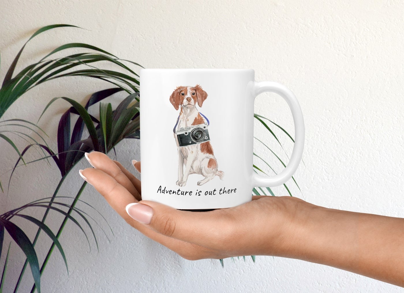 Adventure is out there Brittany dog mug (Illustrated collection) 11 Adventure is out there Brittany dog mug (Illustrated collection) - Image 9