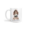 Adventure is out there Brown Cocker Spaniel dog mug (Illustrated collection) 2 adventure is out there dog mug brown cocker spaniel handle left white