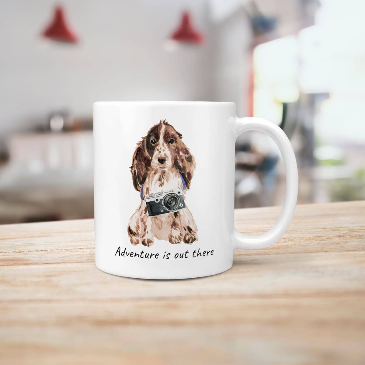 Adventure is out there Brown Cocker Spaniel dog mug (Illustrated collection) 10 Adventure is out there Brown Cocker Spaniel dog mug (Illustrated collection) - Image 8