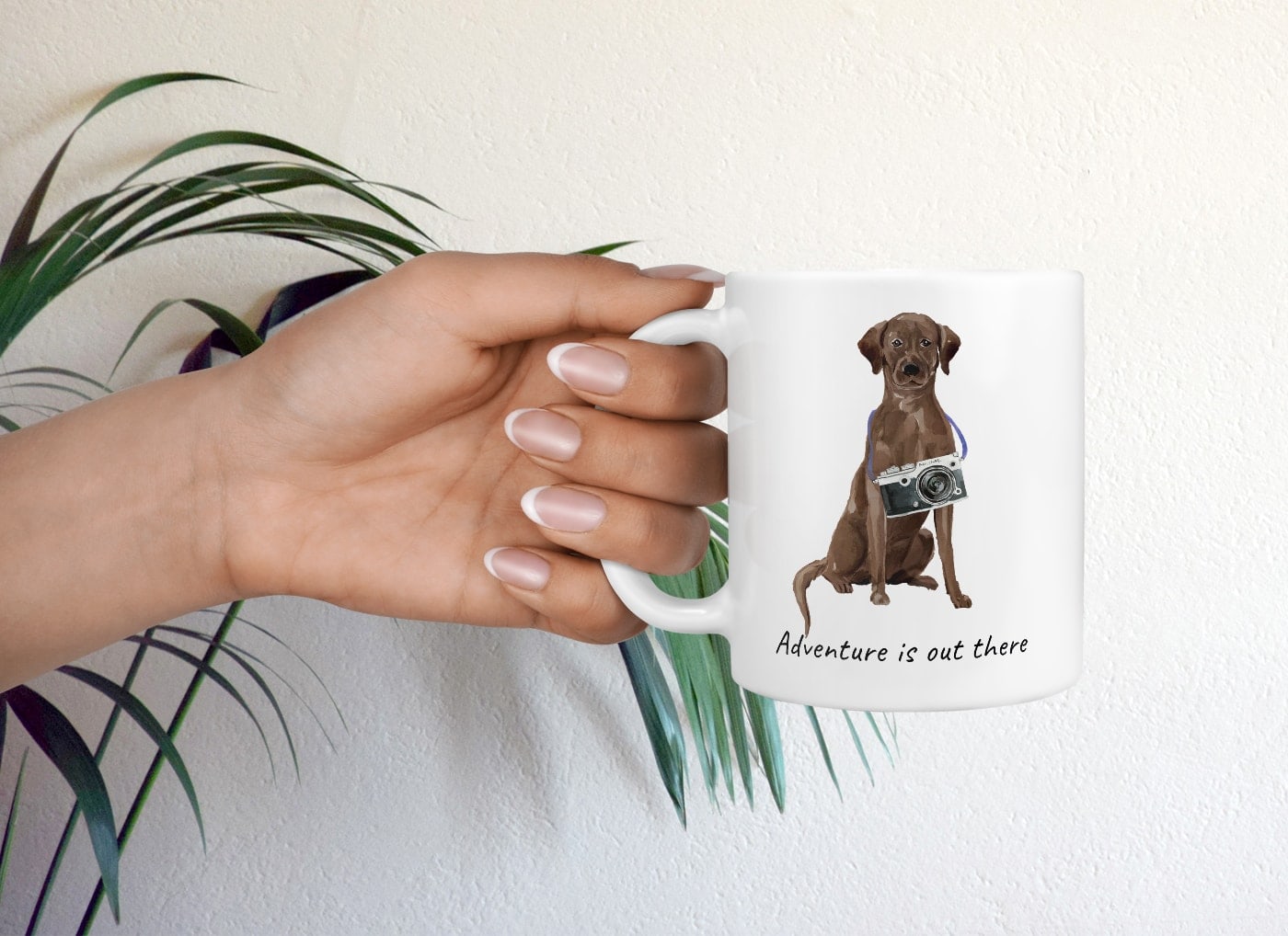 Adventure is out there Brown Labrador retriever dog mug (Illustrated collection) 9 Adventure is out there Brown Labrador retriever dog mug (Illustrated collection) - Image 7