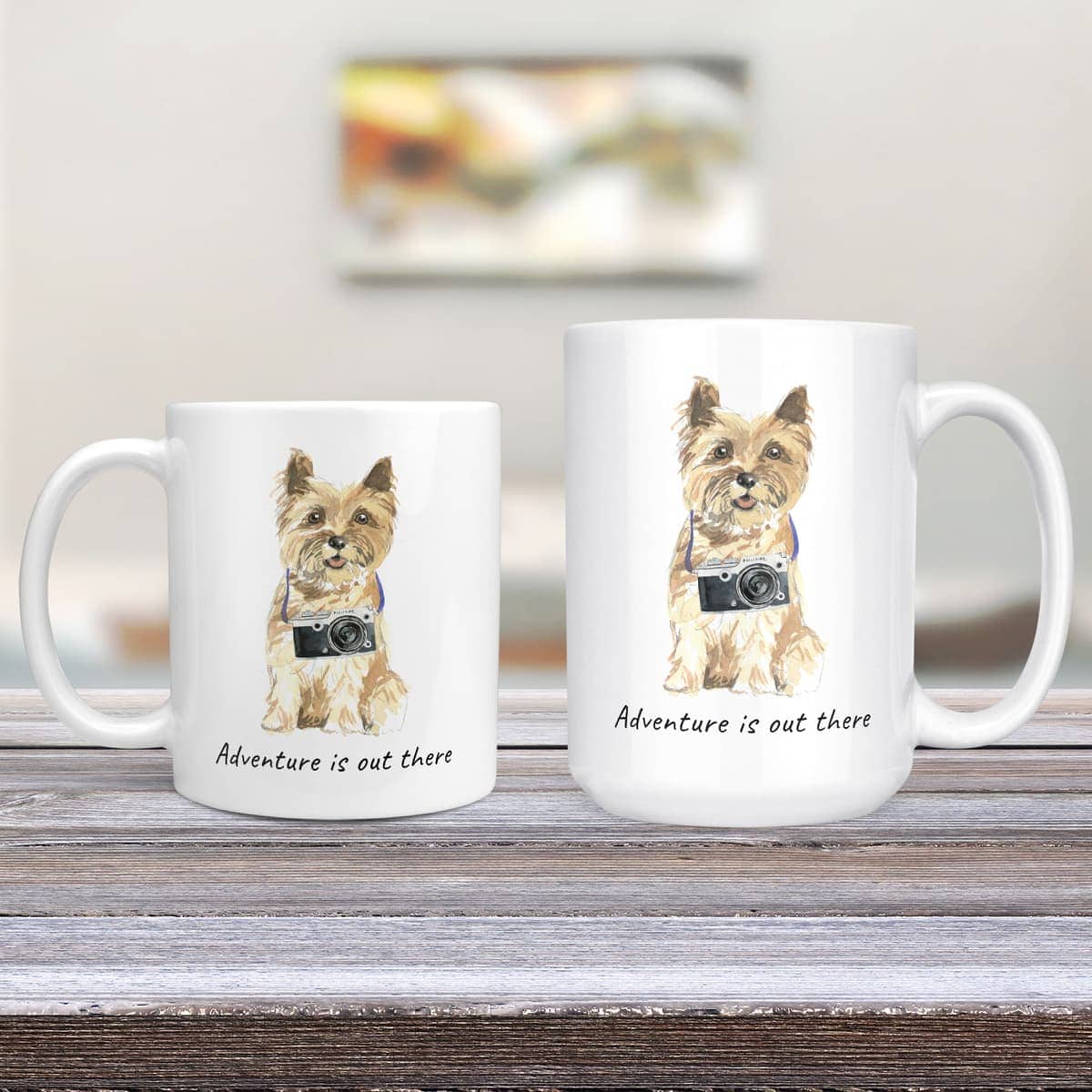 Adventure is out there Cairn Terrier dog mug (Illustrated collection) 4 Adventure is out there Cairn Terrier dog mug (Illustrated collection) - Image 2
