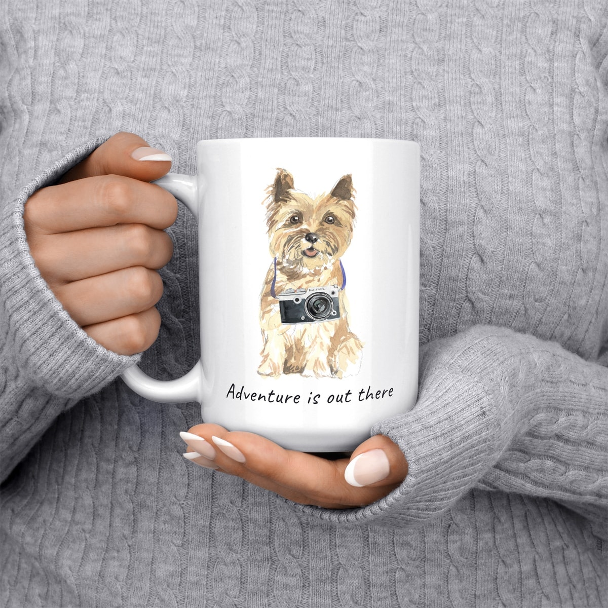 Adventure is out there Cairn Terrier dog mug (Illustrated collection) 5 Adventure is out there Cairn Terrier dog mug (Illustrated collection) - Image 3