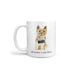 Adventure is out there Cairn Terrier dog mug (Illustrated collection)