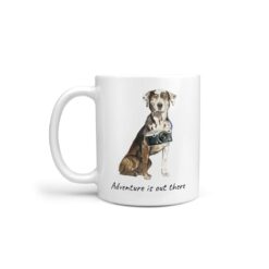 Adventure is out there Catahoula Leopard Dog dog mug (Illustrated collection)