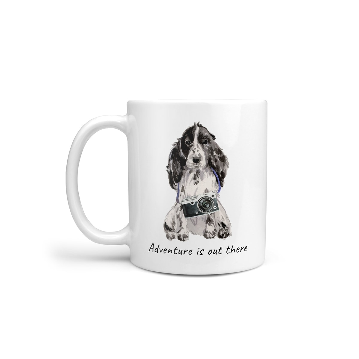 Adventure is out there Cocker Spaniel dog mug (Illustrated collection) 3 Adventure is out there Cocker Spaniel dog mug (Illustrated collection)