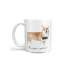 Adventure is out there Corgi dog mug (Illustrated collection) 1 adventure is out there dog mug corgi handle left white