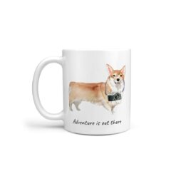Adventure is out there Corgi dog mug (Illustrated collection)