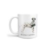 adventure is out there dog mug dalmatian handle left white