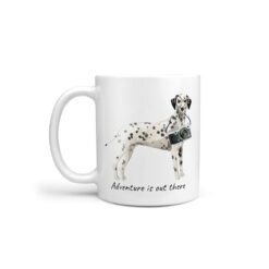 Adventure is out there Dalmatian dog mug (Illustrated collection)