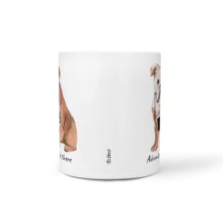 adventure is out there dog mug english bulldog front view white