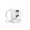 Adventure is out there English Pointer dog mug (Illustrated collection) 1 adventure is out there dog mug english pointer handle left white