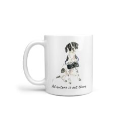 Adventure is out there English Pointer dog mug (Illustrated collection)