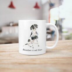 adventure is out there dog mug english pointer handle right kitchen