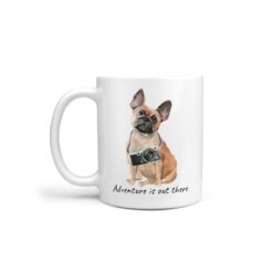 Adventure is out there French Bulldog dog mug (Illustrated collection)