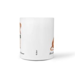 Adventure is out there Hungarian Vizsla dog mug (Illustrated collection) 16 adventure is out there dog mug hungarian vizsla front view white