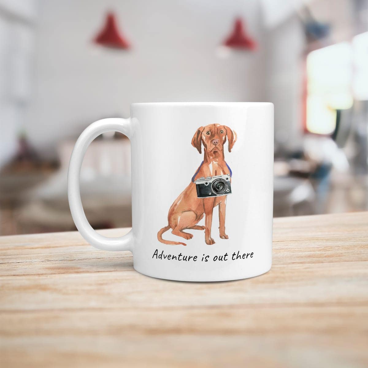 Adventure is out there Hungarian Vizsla dog mug (Illustrated collection) 6 Adventure is out there Hungarian Vizsla dog mug (Illustrated collection) - Image 4