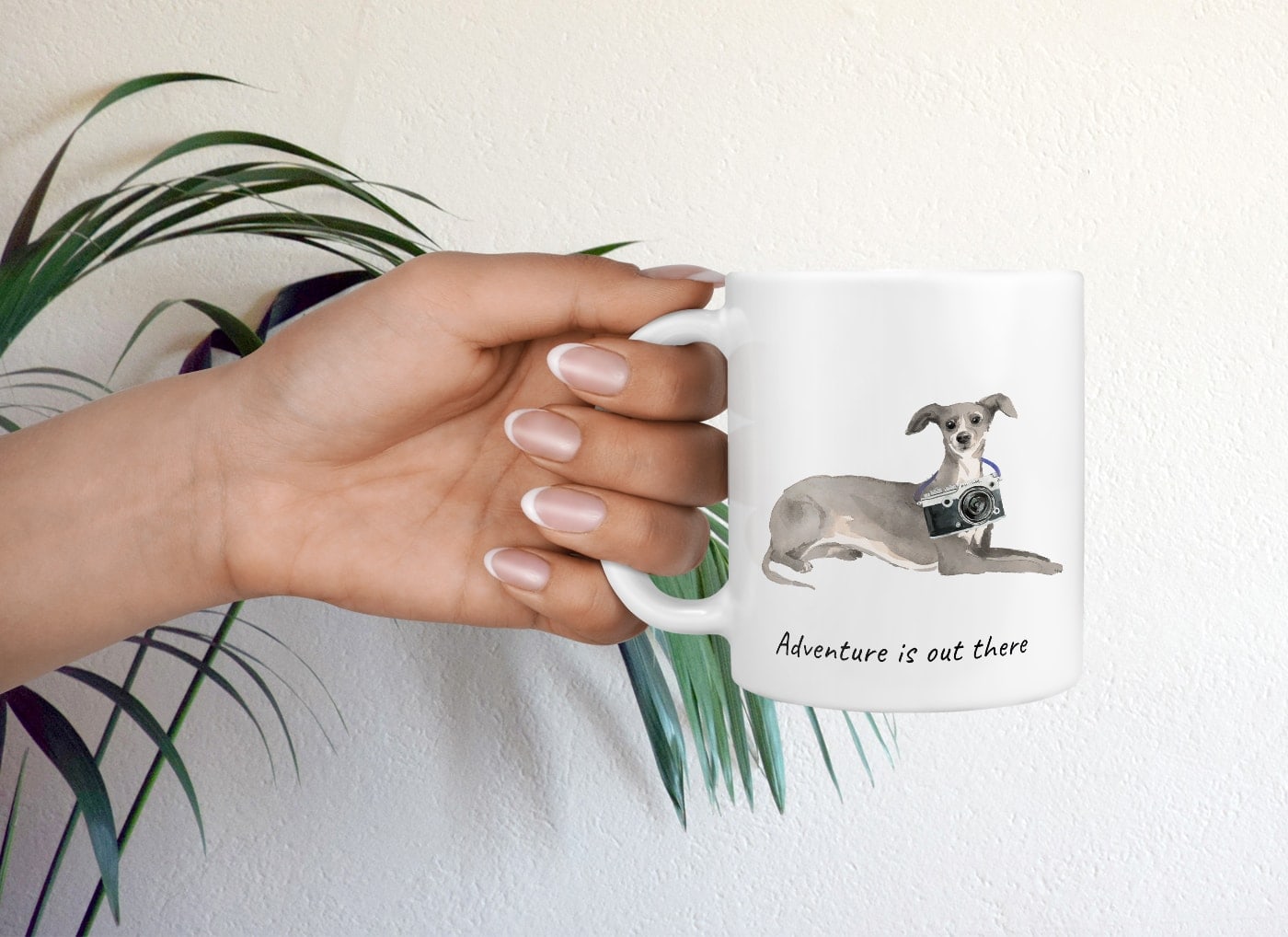 Adventure is out there Italian greyhound dog mug (Illustrated collection) 9 Adventure is out there Italian greyhound dog mug (Illustrated collection) - Image 7
