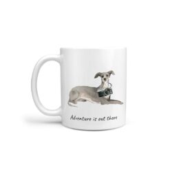Adventure is out there Italian greyhound dog mug (Illustrated collection)