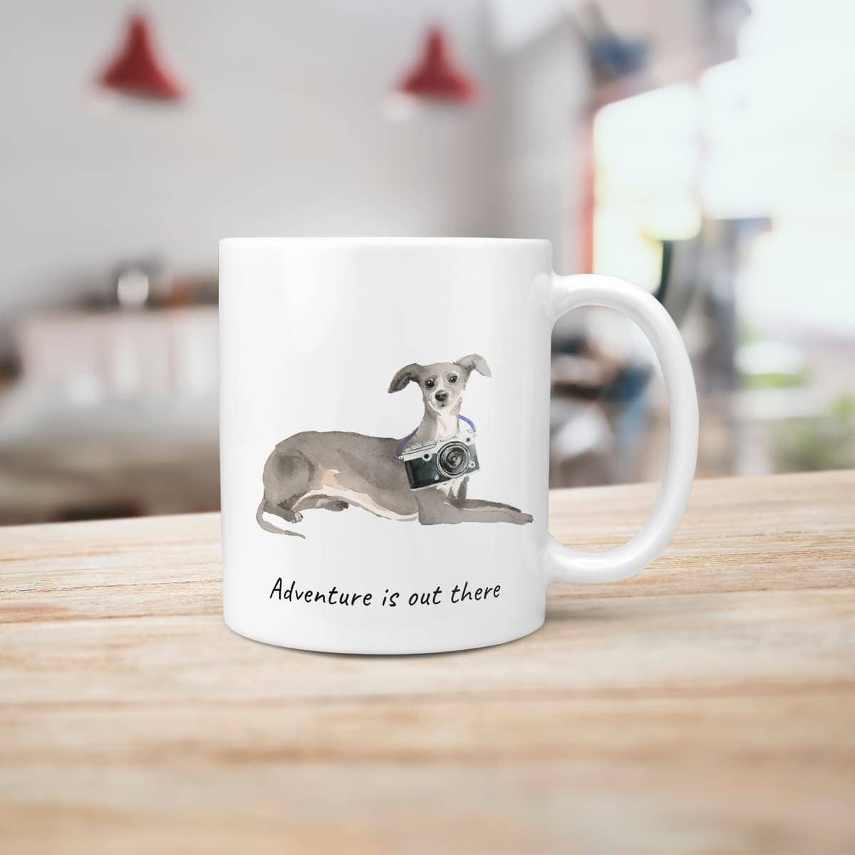 Adventure is out there Italian greyhound dog mug (Illustrated collection) 10 Adventure is out there Italian greyhound dog mug (Illustrated collection) - Image 8